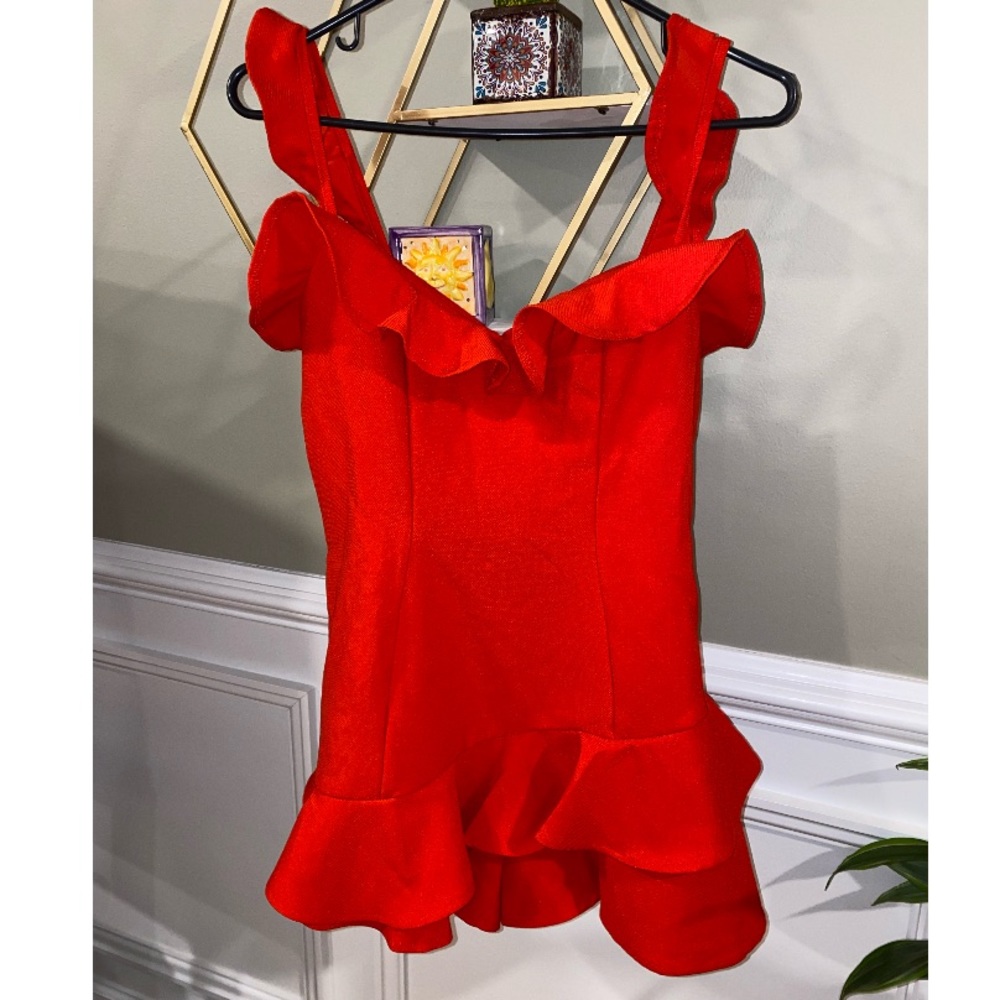 Brand new with tags red jumpsuit